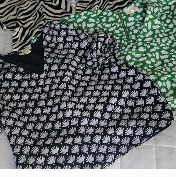 J. Crew Tops - J. Crew & Melloday Bundle  Women's Tops - Black, And Green Print.